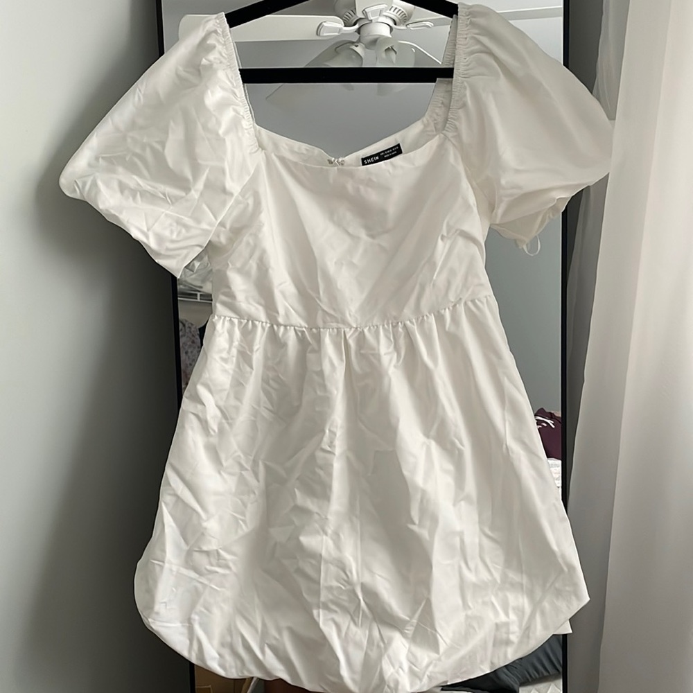 White puffy dress